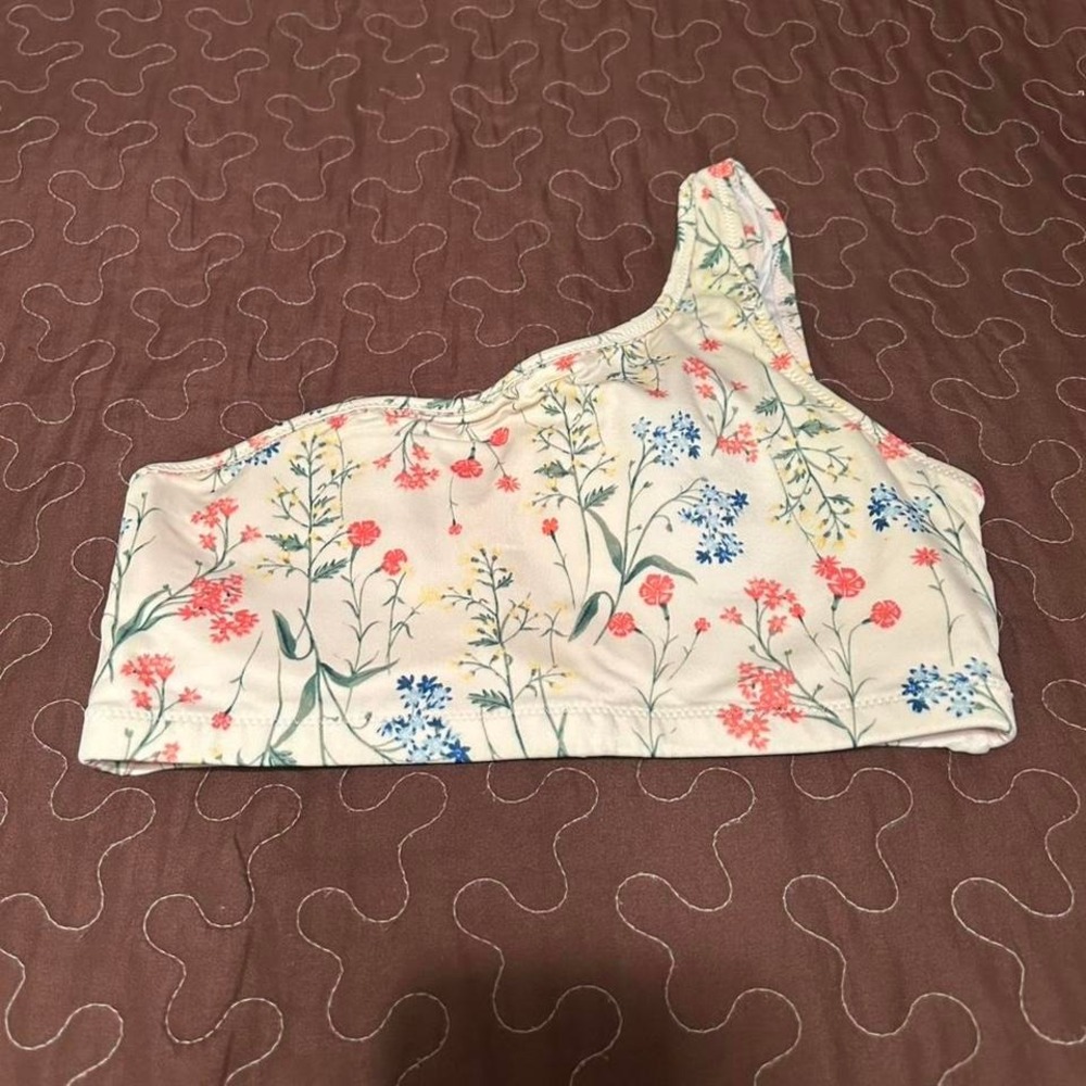 Floral swim top